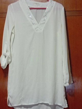 Camisola blanca Stelle de copine con brillo Talla