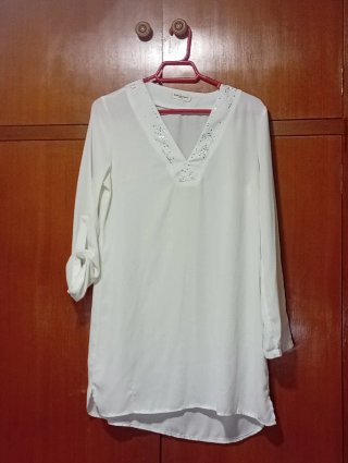 Camisola blanca Stelle de copine con brillo Talla