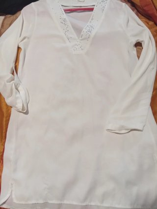 Camisola blanca Stelle de copine con brillo Talla