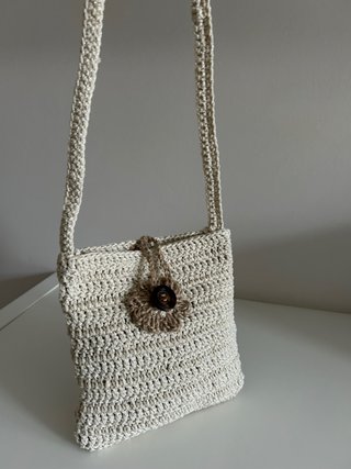Bolso de crochet de algodón