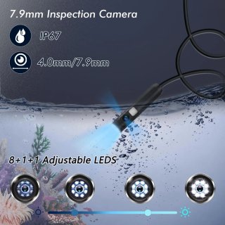 Cámara Endoscopio 5m 3 en 1 USB
