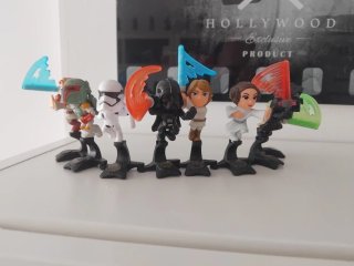 ¡Lote de 8 figuras de Star Wars de Kinder Joy!