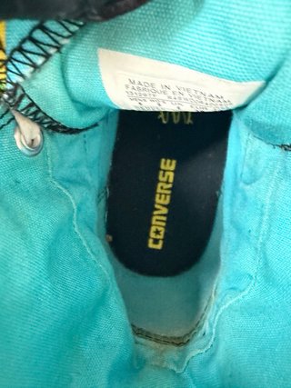 Converse All Star alte nere taglia 39