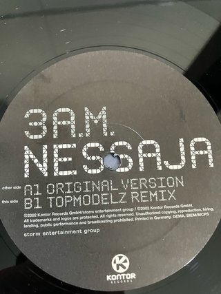Vinilo 3AM Nessaja (S-VG, F-VG)