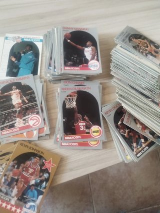 Lote 287 cartas NBA Hoops 90