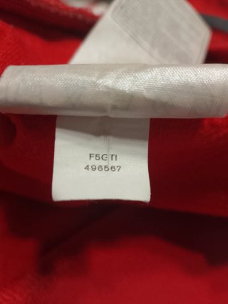 Felpa da tuta Nike vintage rossa/bianca taglia L