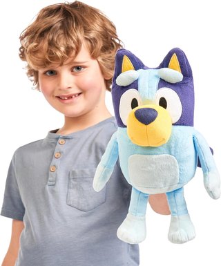 Peluche parlante BlueY Moose con accessori per bambole
