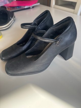 Zapatos de piel negros talla 36