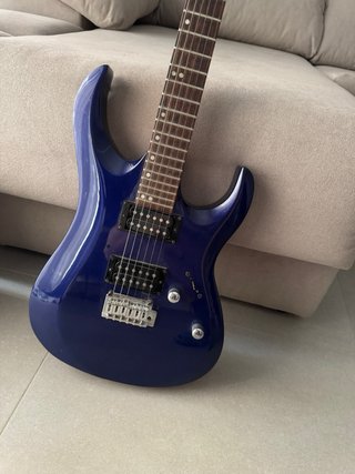 Guitarra Eléctrica Azul + Amplificador Marshall