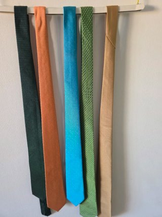Lote de corbatas de colores clásicos variados