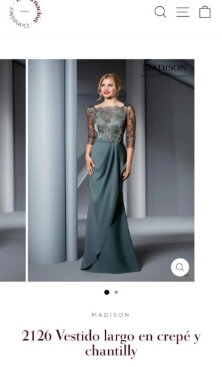 Vestido de fiesta largo Madison (Eva Novias)