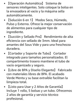 Envasadora al Vacío AIRMSEN 6 en 1