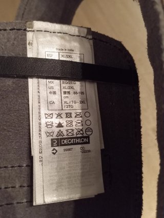 Cinturón para hacer fuerza y proteger la espalda.