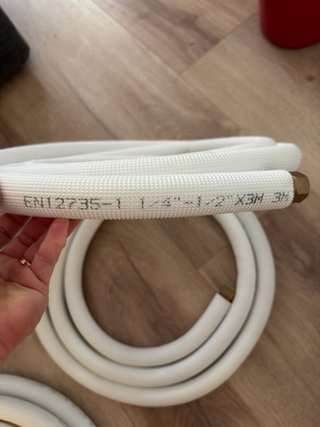 Tubería cobre para instalación de aire