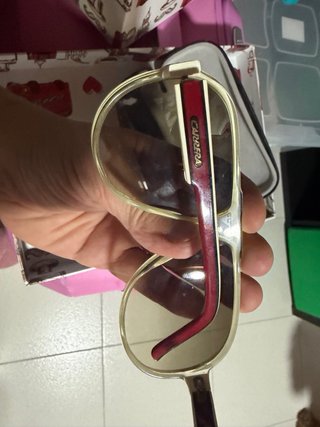 Gafas de sol Carrera retro blancas y marrones