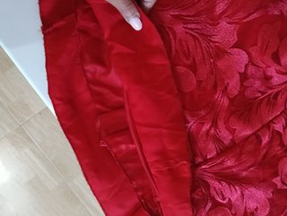 Vestido rojo elegante espalda descubierto