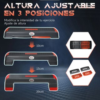 Plataforma Step Gimnasia Ajustable