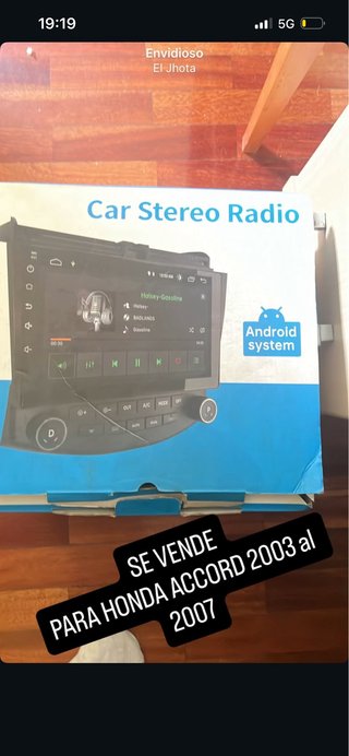 Pantalla Android Honda Accord 2003-2007