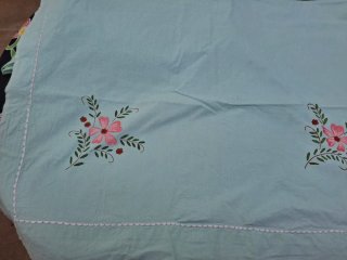 Juego de cama 105cm flores rosas
