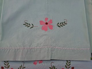 Juego de cama 105cm flores rosas