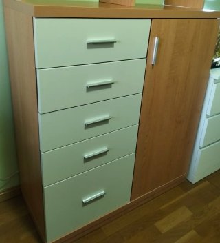 Mueble juvenil cajones y armario
