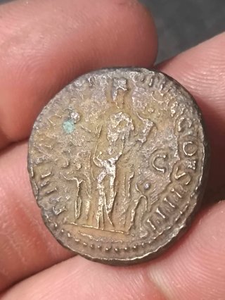 Moneda Romana Dupondio Antonino Pio