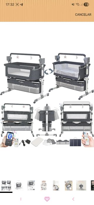 Culla per neonato con accessori