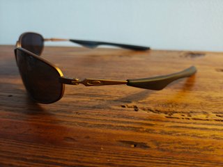 Oakley A-Wire Occhiali da Sole Marrone Oro