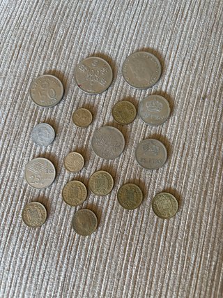 Lote de monedas antiguas españolas