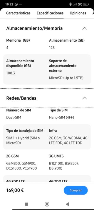 Samsung Galaxy A16 4/128GB Precintado