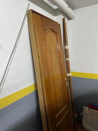 Puerta de madera maciza 203x62 Con cercos y marcos
