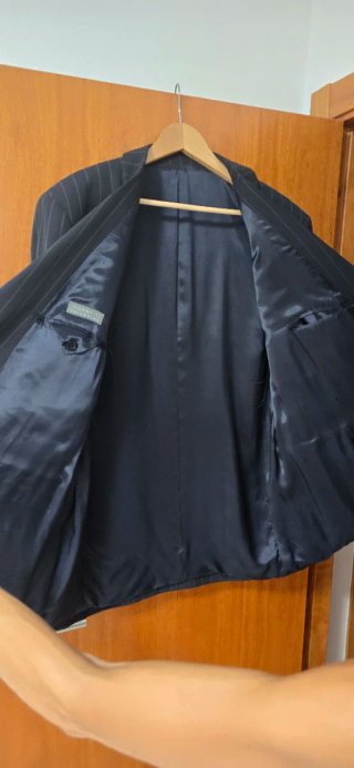 Traje Raya Negra/Gris Verano