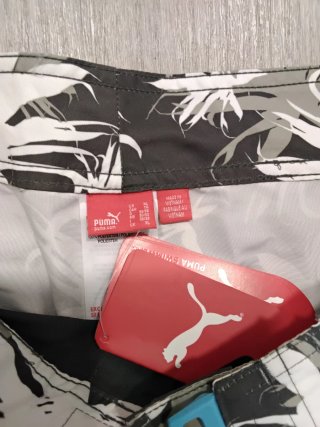 Bañador Puma Hombre Gris y Multicolor