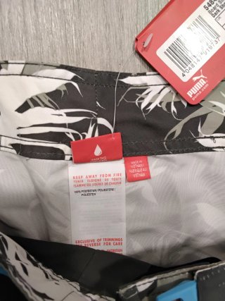 Bañador Puma Hombre Gris y Multicolor