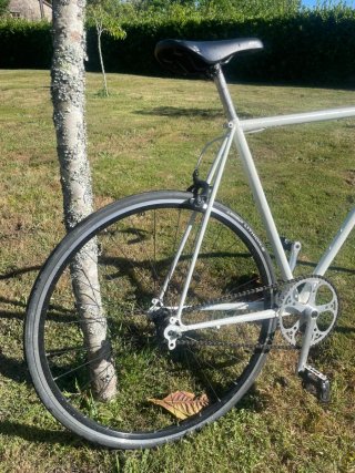 Bicicleta Peugeot Fixie Vintage Blanca