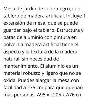 Mesa exterior hesthave jysk metal gris