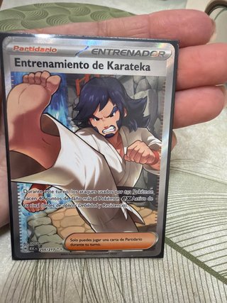 Carta Pokémon Entrenador Entrenamiento de Karateka