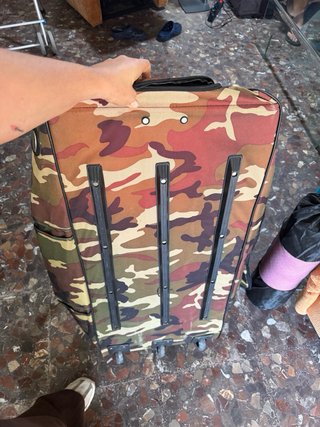 Maleta XL camuflaje militar con ruedas 100x43x45cm