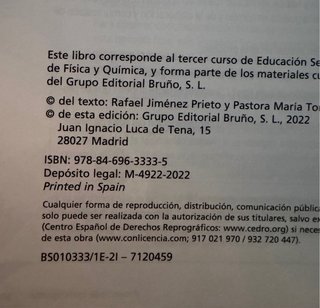 Física y química 3 ESO, Proyecto 5 etapas
