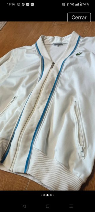 Chaqueta Vintage Lacoste Blanca Talla 46