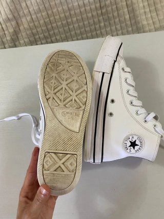 Zapatillas Converse All Star Piel Blancas
