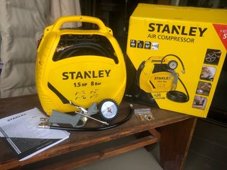 Compresor aire Stanley 1.5 HP 8 Bar NUEVO!!