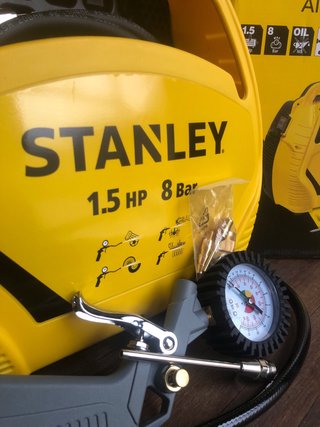 Compresor aire Stanley 1.5 HP 8 Bar NUEVO!!