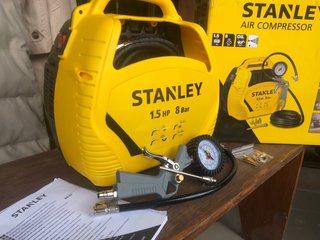 Compresor aire Stanley 1.5 HP 8 Bar NUEVO!!