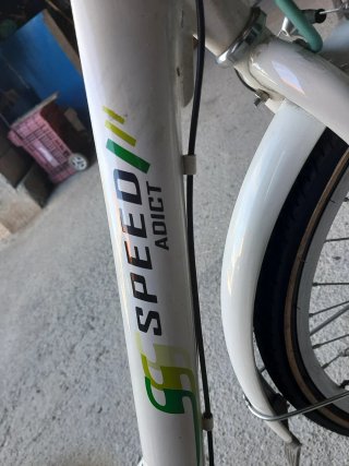 Bicicleta de paseo blanca