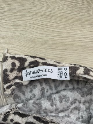 Falda pantalón Stradivarius estampado leopardo