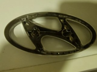 Logo Hyundai Cromado