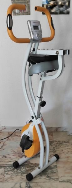 Bicicleta Estática Plegable Naranja