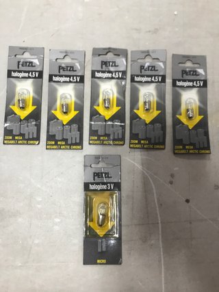 Bombillas halógenas Petzl 4.5V y 3V
