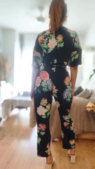 Mono Zara floral talla S